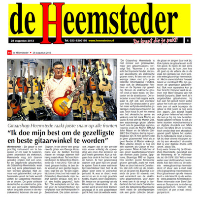 GITAARSHOP HEEMSTEDE - MEDIA - DE HEEMSTEDER 2013
